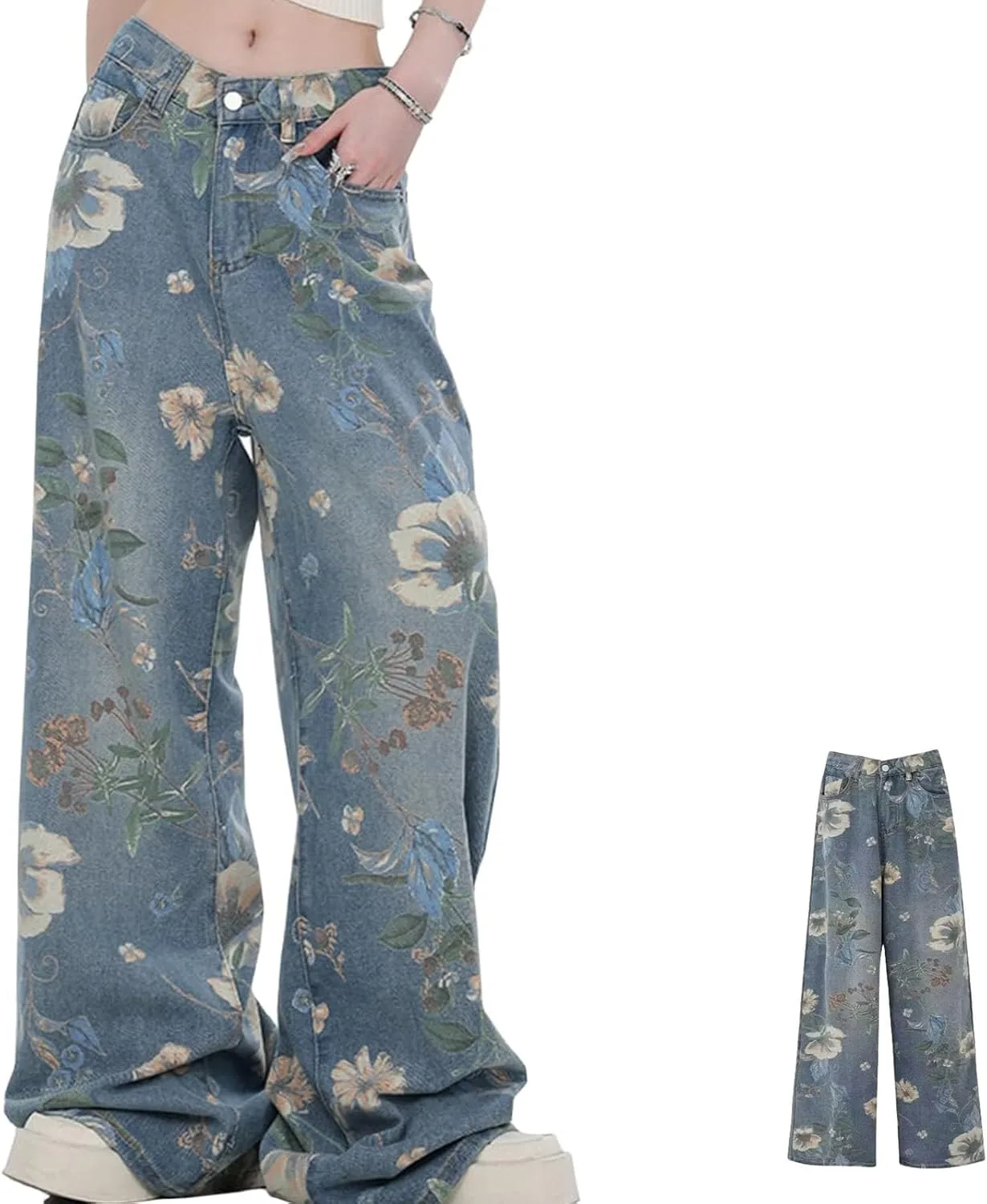 Женские джинсы с высокой талией и широкими штанинами, комфортные и свободные
Женские джинсы с высокой талией и широкими штанинами, комфортные и свободные