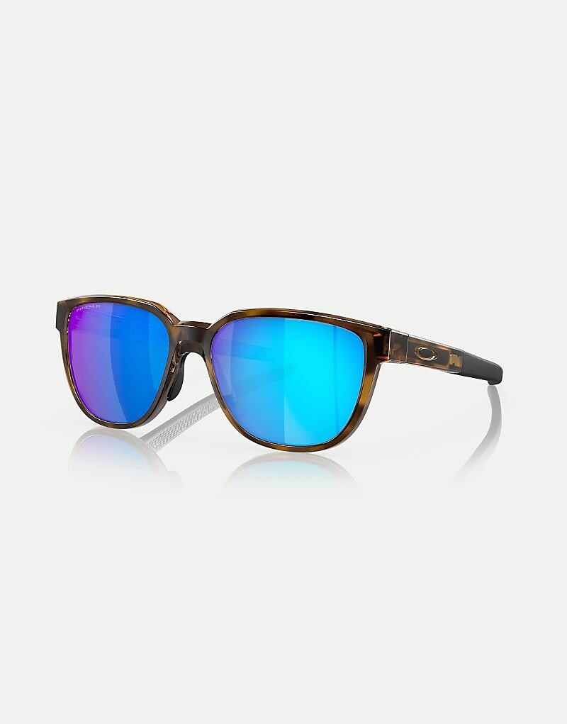 Прямоугольные солнцезащитные очки Oakley Actuator черепахового цвета с синими зеркальными поляризованными линзами
Прямоугольные солнцезащитные очки Oakley Actuator черепахового цвета с синими зеркальными поляризованными линзами