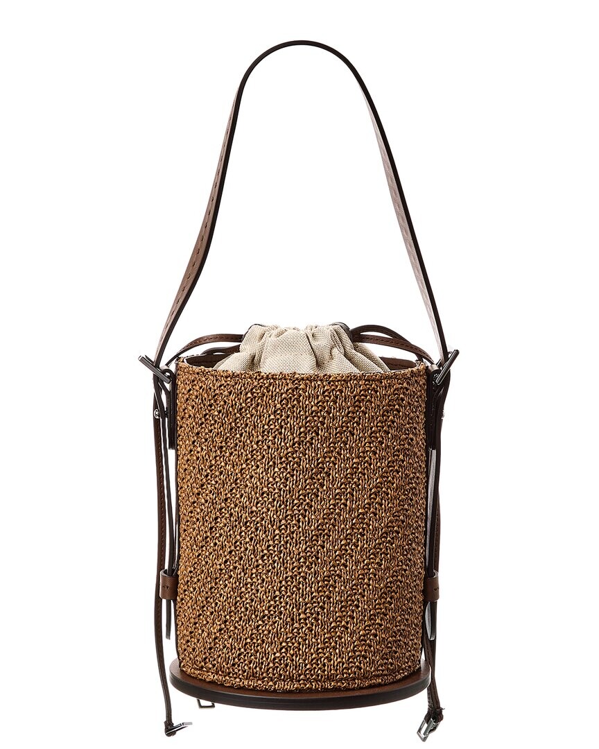 Сумка-ведро Max Mara с металлической пластинкой и кожаной отделкой, коричневый
Сумка-ведро Max Mara с металлической пластинкой и кожаной отделкой, коричневый