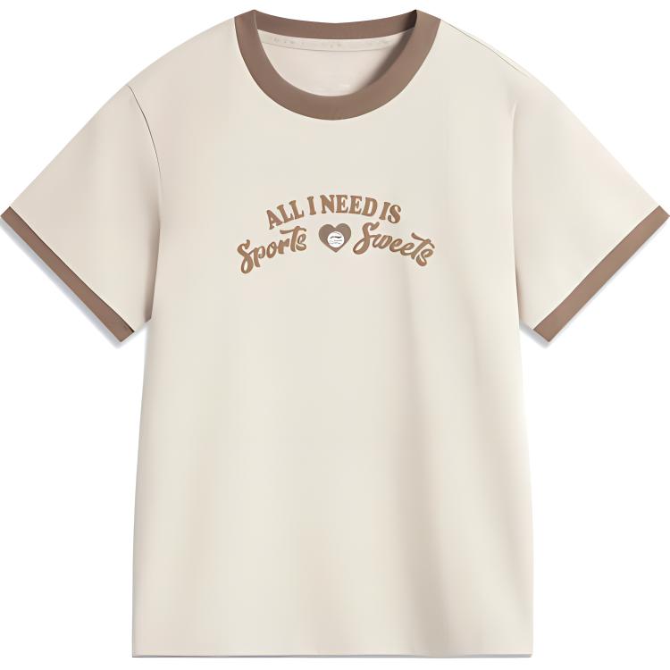 Футболка LiNing Sports Trend Series для женщин, овсяно-серый цвет 
Футболка LiNing Sports Trend Series для женщин, овсяно-серый цвет