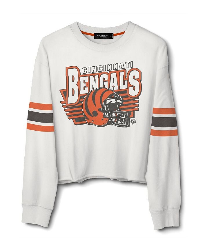 Женская укороченная флисовая толстовка NFL Cincinnati Bengals Kickoff Crew Clothing Junk Food Clothing, белый
Женская укороченная флисовая толстовка NFL Cincinnati Bengals Kickoff Crew Clothing Junk Food Clothing, белый