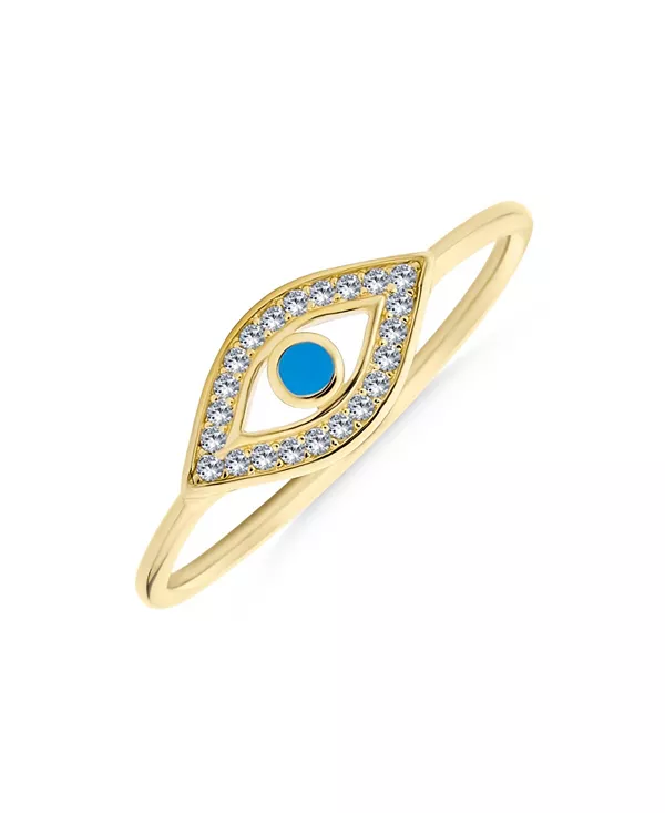 Минималистичное кольцо-кольцо средней длины с костяшкой 1 мм, изящное, с фианитами, от сглаза, стерлинговое серебро Bling Jewelry, gold
Минималистичное кольцо-кольцо средней длины с костяшкой 1 мм, изящное, с фианитами, от сглаза, стерлинговое серебро Bling Jewelry, gold