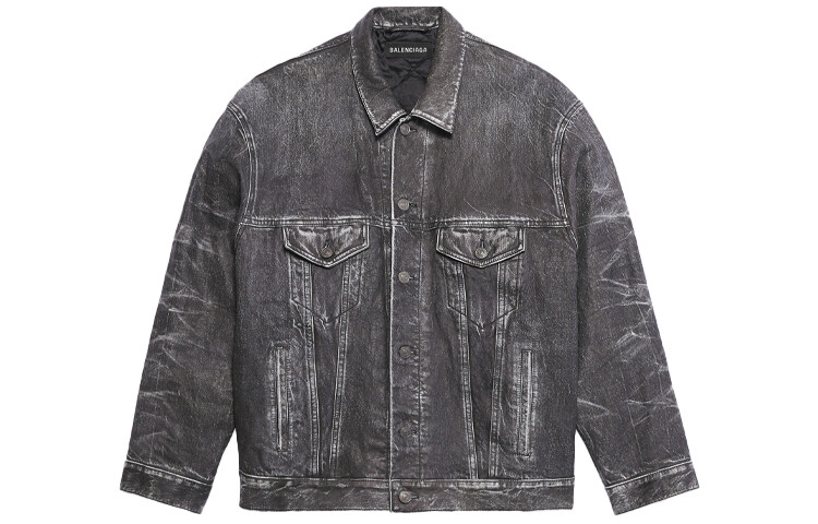 Джинсовая куртка унисекс черная Balenciaga, черный
Джинсовая куртка унисекс черная Balenciaga, черный