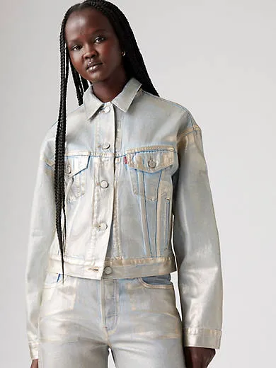 Укороченная куртка дальнобойщика 90-х годов Levi's, цвет Optical Illusion - Medium Wash
Укороченная куртка дальнобойщика 90-х годов Levi's, цвет Optical Illusion - Medium Wash