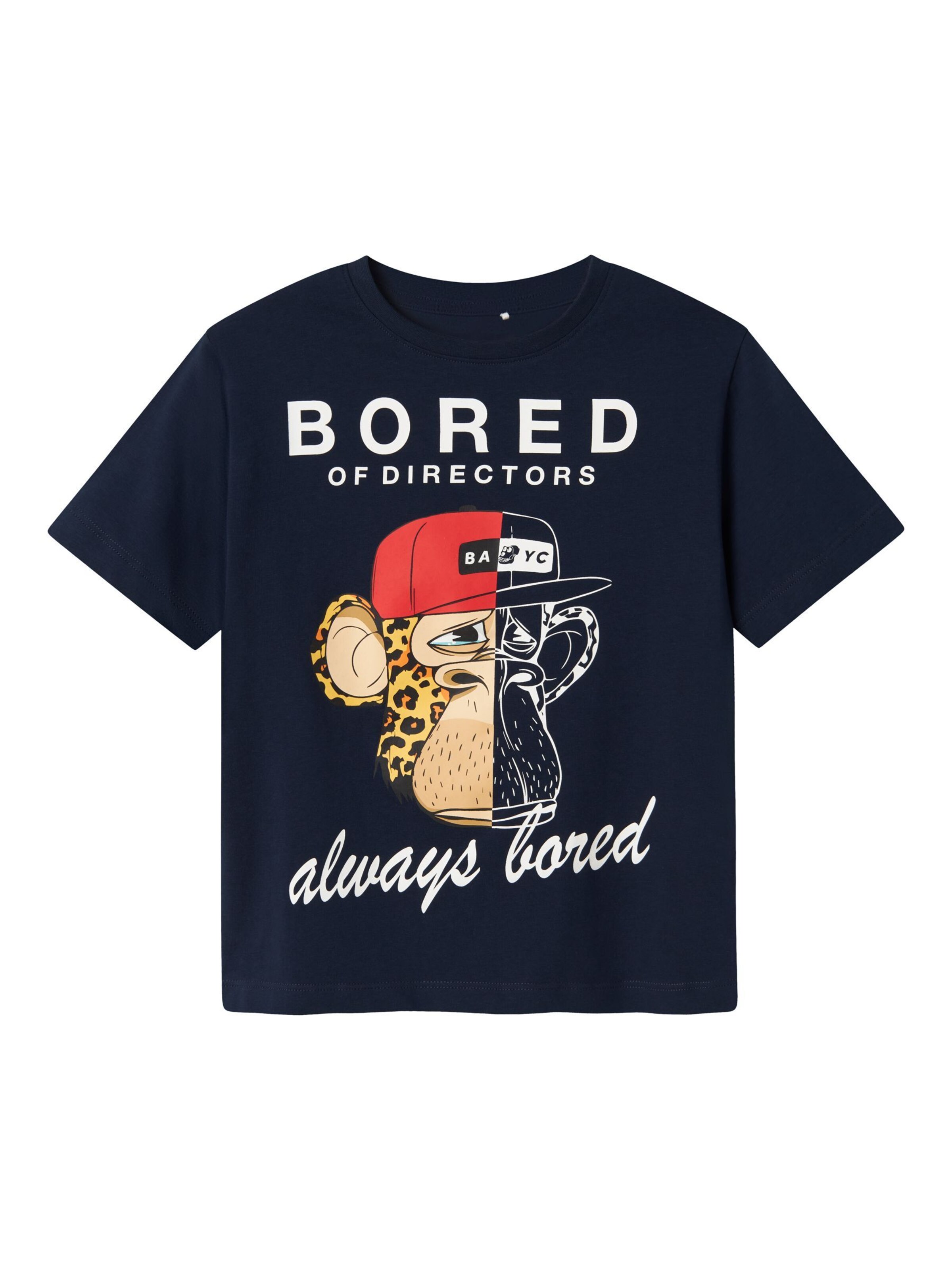 NAME IT Футболка 'Bored Ape' в цвете Navy
NAME IT Футболка 'Bored Ape' в цвете Navy
