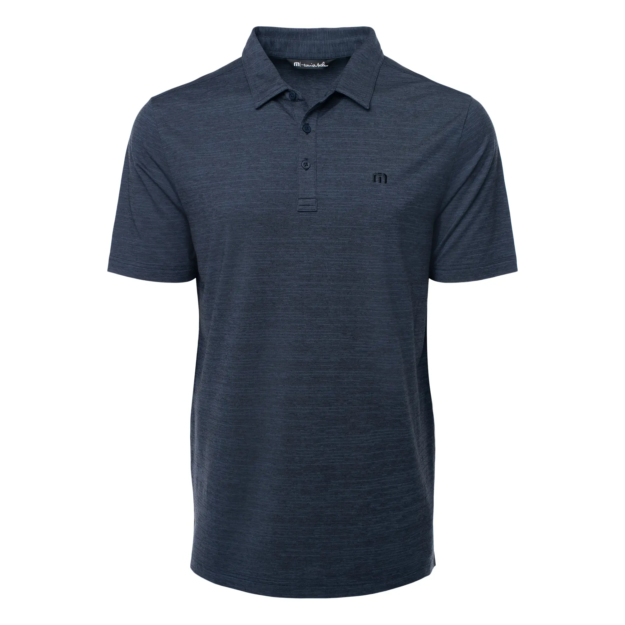 Мужская рубашка поло The Heater TravisMathew, Vintage Indigo/Black
Мужская рубашка поло The Heater TravisMathew, Vintage Indigo/Black