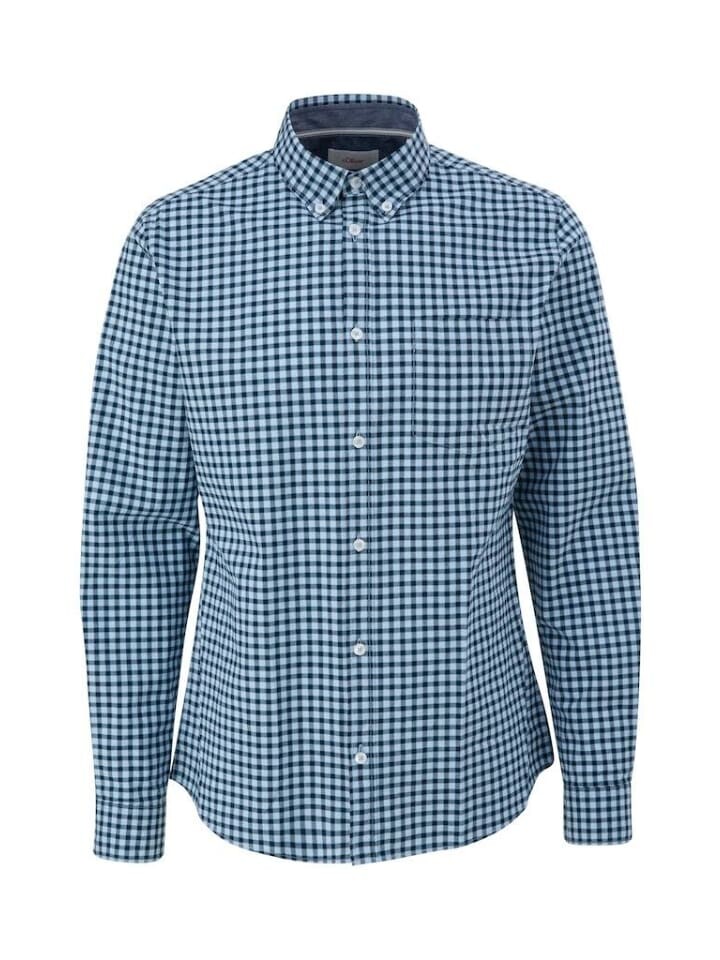 Рубашка S.OLIVER RED LABEL Langarmhemd, синий
Рубашка S.OLIVER RED LABEL Langarmhemd, синий