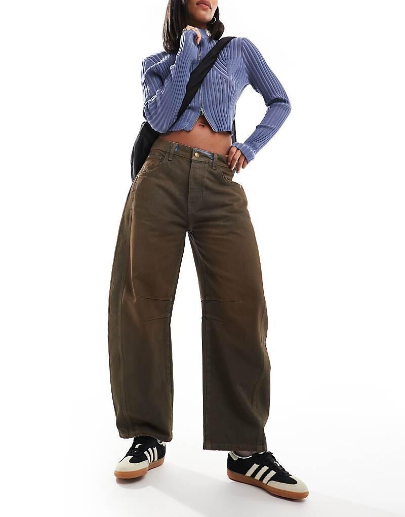 Коричневые джинсы с покрытием Free People Good Lucky
Коричневые джинсы с покрытием Free People Good Lucky