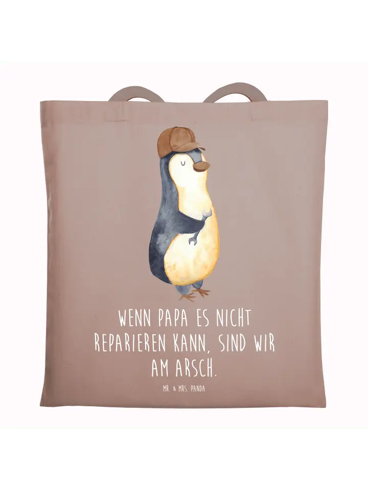 Сумка для переноски Mr & Mrs Panda Wenn Papa es nicht reparieren kann, пастельно-коричневый
Сумка для переноски Mr & Mrs Panda Wenn Papa es nicht reparieren kann, пастельно-коричневый