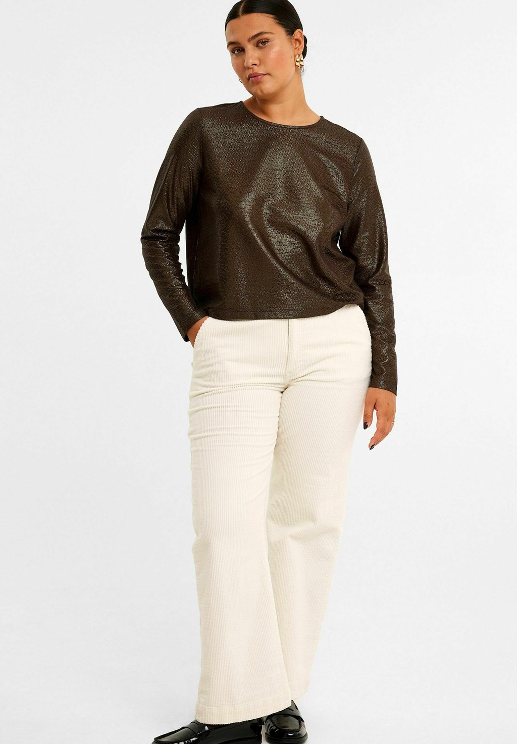 Топ с длинными рукавами Kappahl, темно-коричневый
Топ с длинными рукавами Kappahl, темно-коричневый