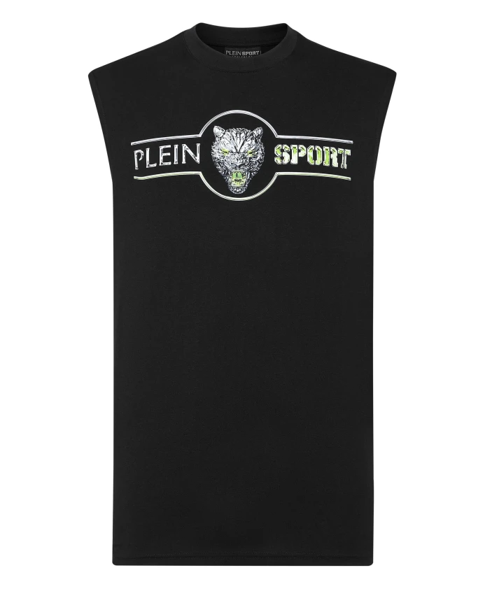 Майка с хромированной отделкой, издание с царапинами Plein Sport, черный
Майка с хромированной отделкой, издание с царапинами Plein Sport, черный