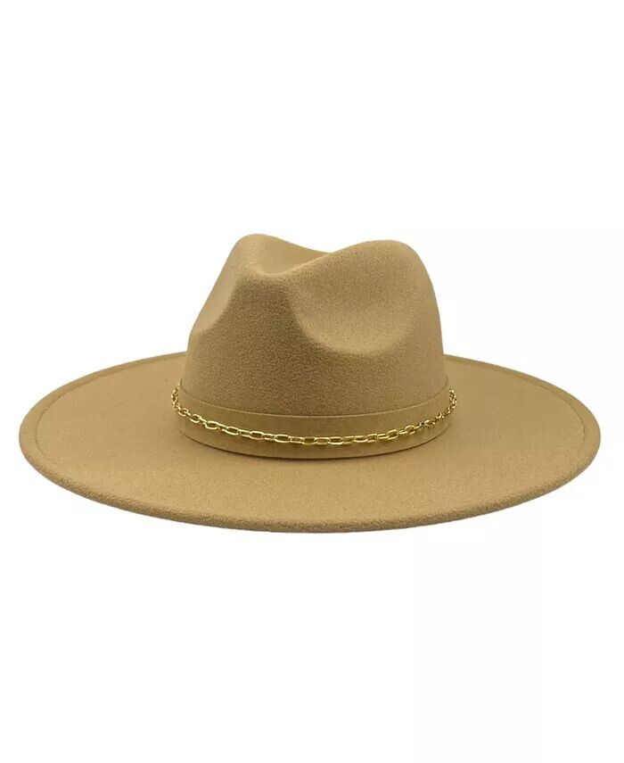 Панама из смесовой шерсти с отделкой цепочкой Marcus Adler, бежевый
Панама из смесовой шерсти с отделкой цепочкой Marcus Adler, бежевый