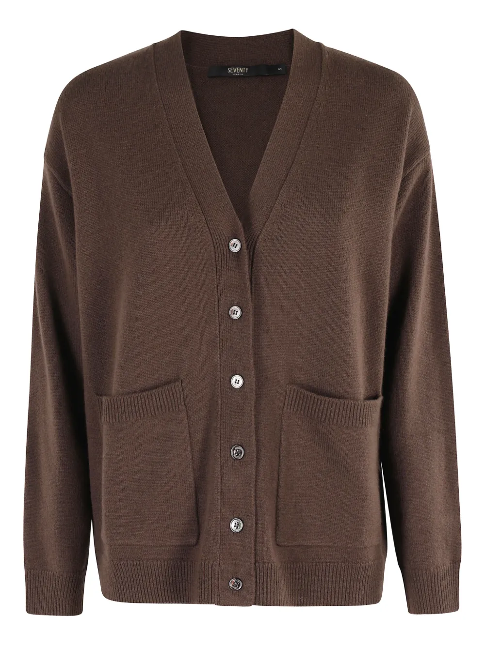 Кардиган с V-образным вырезом и карманом Seventy, коричневый
Кардиган с V-образным вырезом и карманом Seventy, коричневый