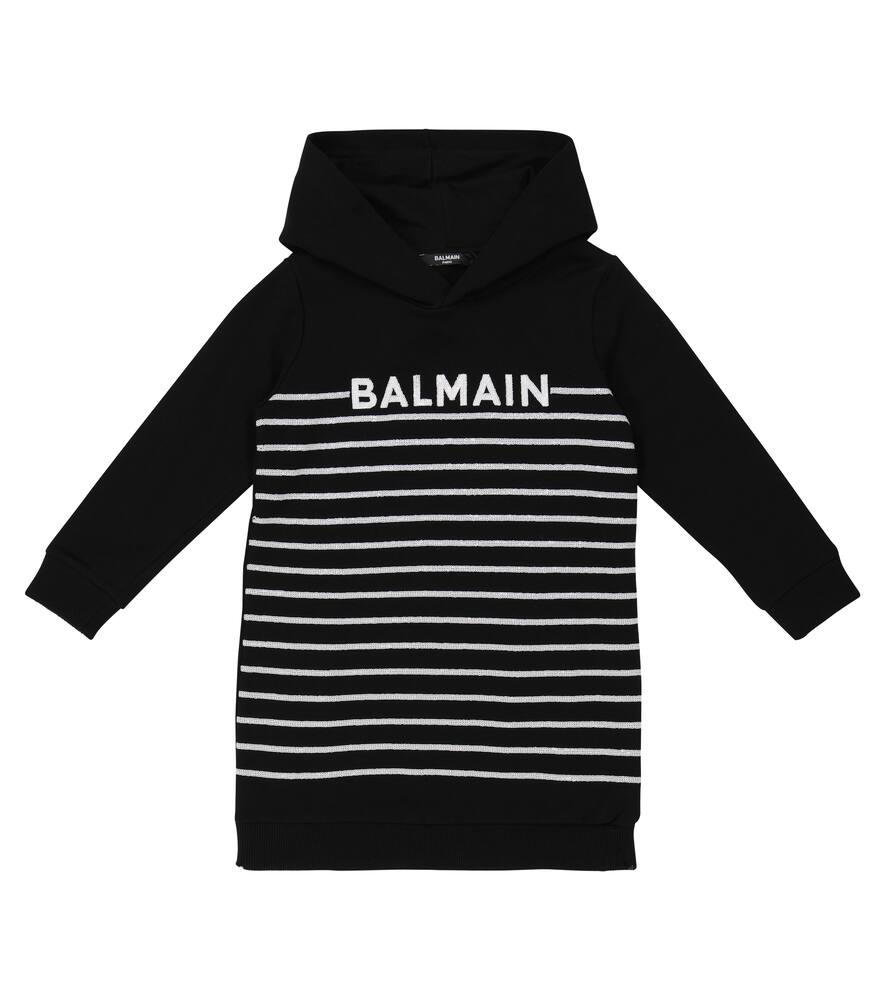 Хлопковое платье с капюшоном и пайетками Balmain Kids, 930-Nero
Хлопковое платье с капюшоном и пайетками Balmain Kids, 930-Nero
