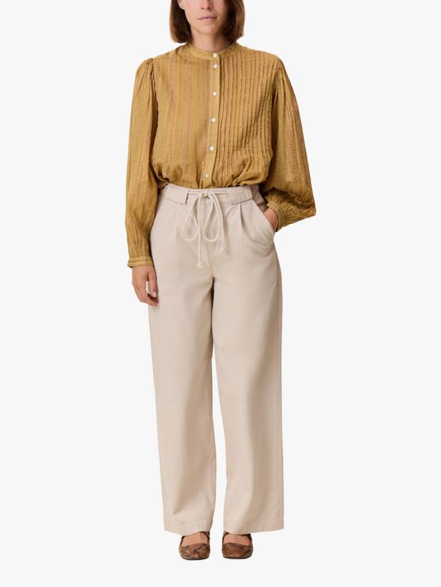 Брюки Parwin прямого кроя с поясом-галстуком из хлопка Leon & Harper, White
Брюки Parwin прямого кроя с поясом-галстуком из хлопка Leon & Harper, White