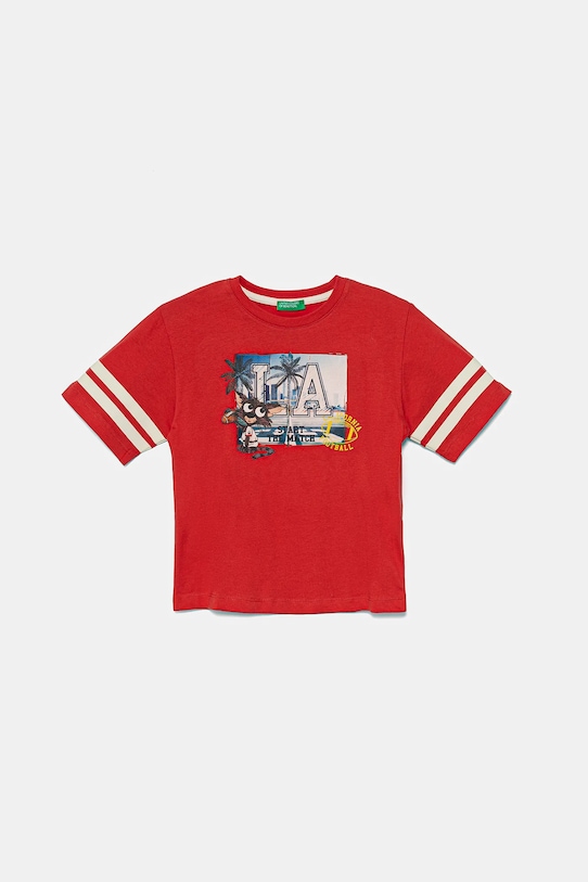 Детская хлопковая футболка United Colors Of Benetton, красный
Детская хлопковая футболка United Colors Of Benetton, красный