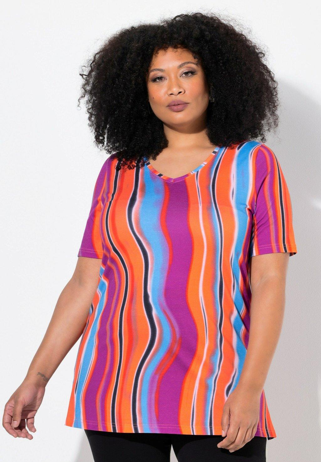 Футболка с принтом Ulla Popken, фиолетовый
Футболка с принтом Ulla Popken, фиолетовый