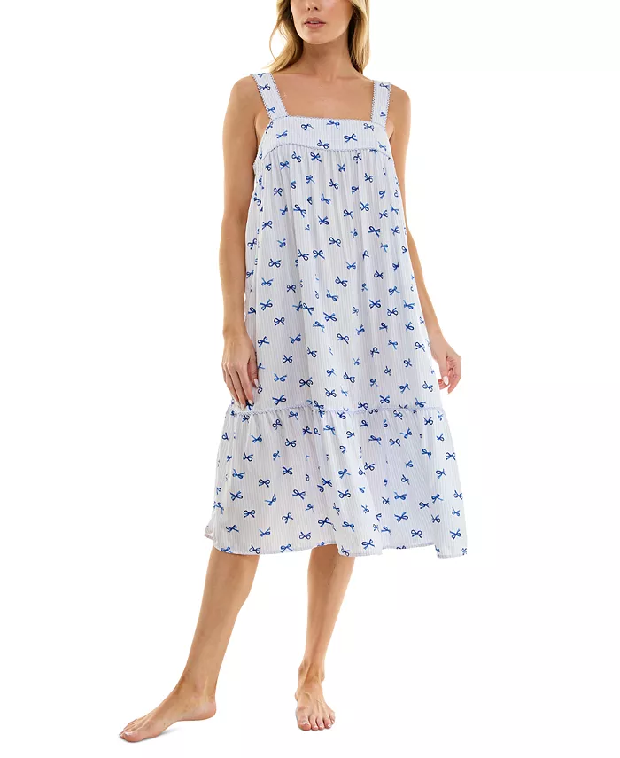 Женское печатное многослойное ночное платье-ками Roudelain, белый
Женское печатное многослойное ночное платье-ками Roudelain, белый