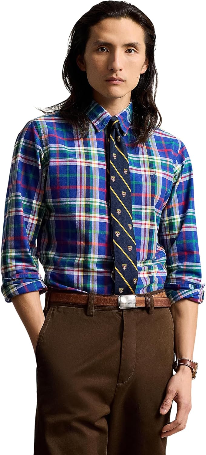 POLO RALPH LAUREN Мужская классическая клетчатая рубашка Oxford, Royal & White Multi
POLO RALPH LAUREN Мужская классическая клетчатая рубашка Oxford, Royal & White Multi