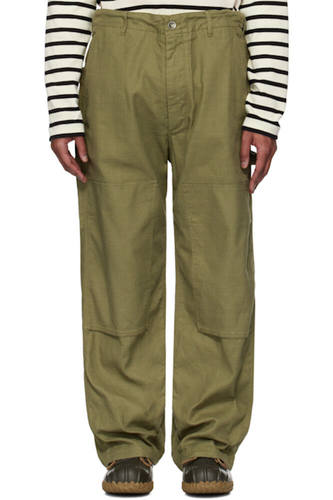Брюки маляра цвета хаки Engineered Garments
Брюки маляра цвета хаки Engineered Garments