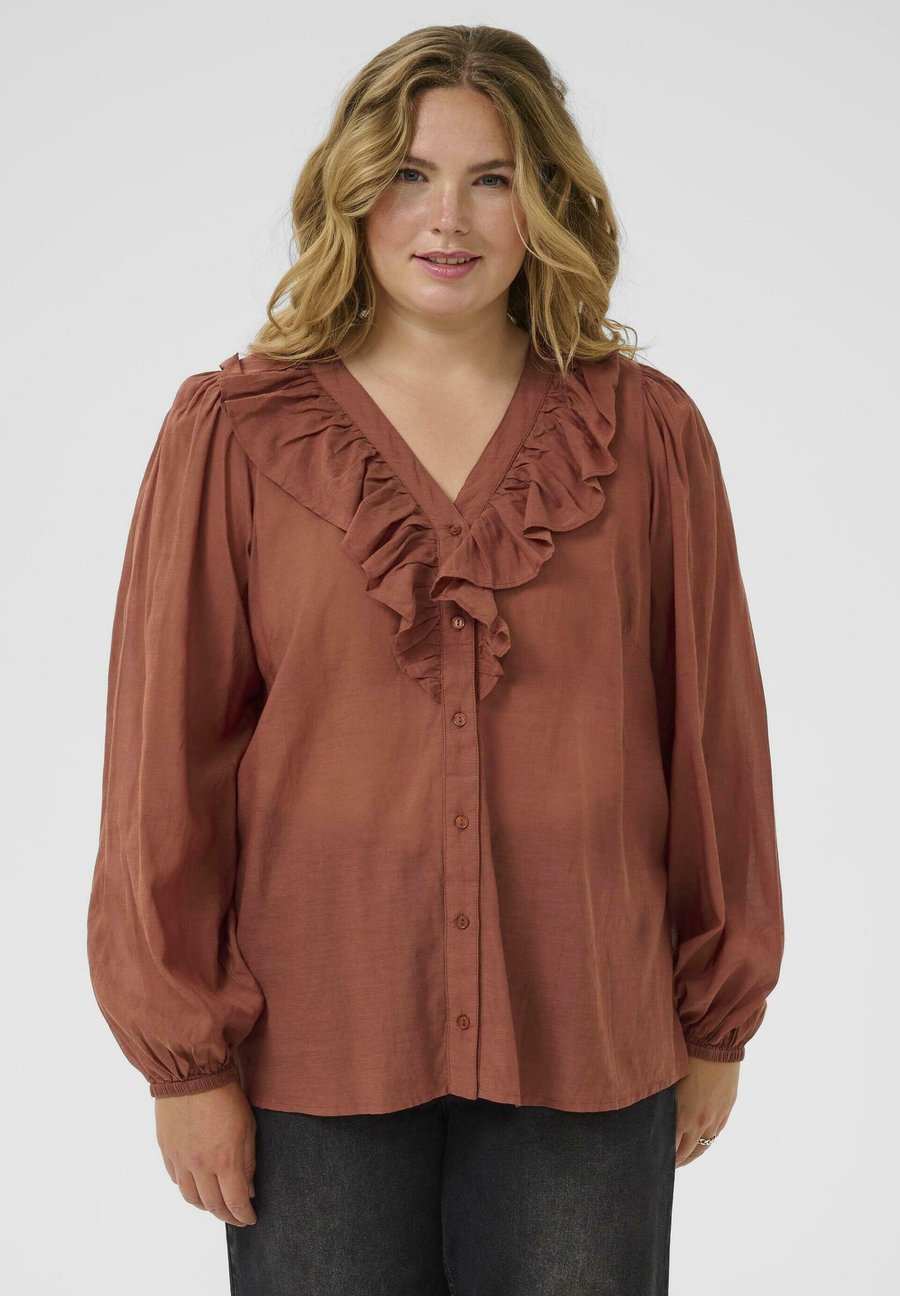 Блуза Kaffe Curve FRILL, Henna/Brown
Блуза Kaffe Curve FRILL, Henna/Brown