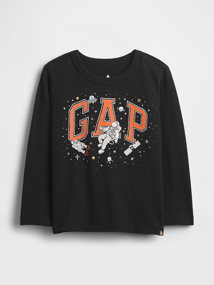 GAP Футболка с длинными рукавами черного цвета
GAP Футболка с длинными рукавами черного цвета