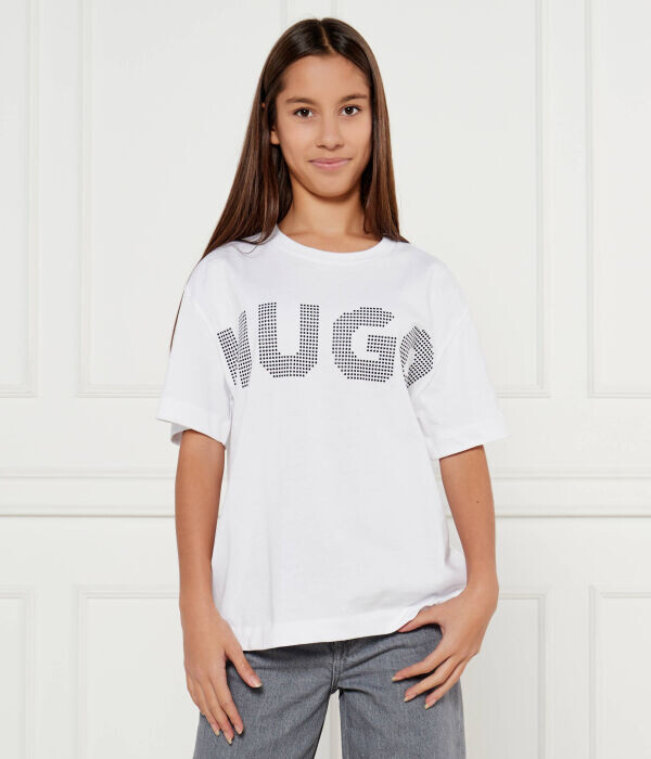 Футболка Hugo Kids Regular Fit с блестящим логотипом, белый
Футболка Hugo Kids Regular Fit с блестящим логотипом, белый