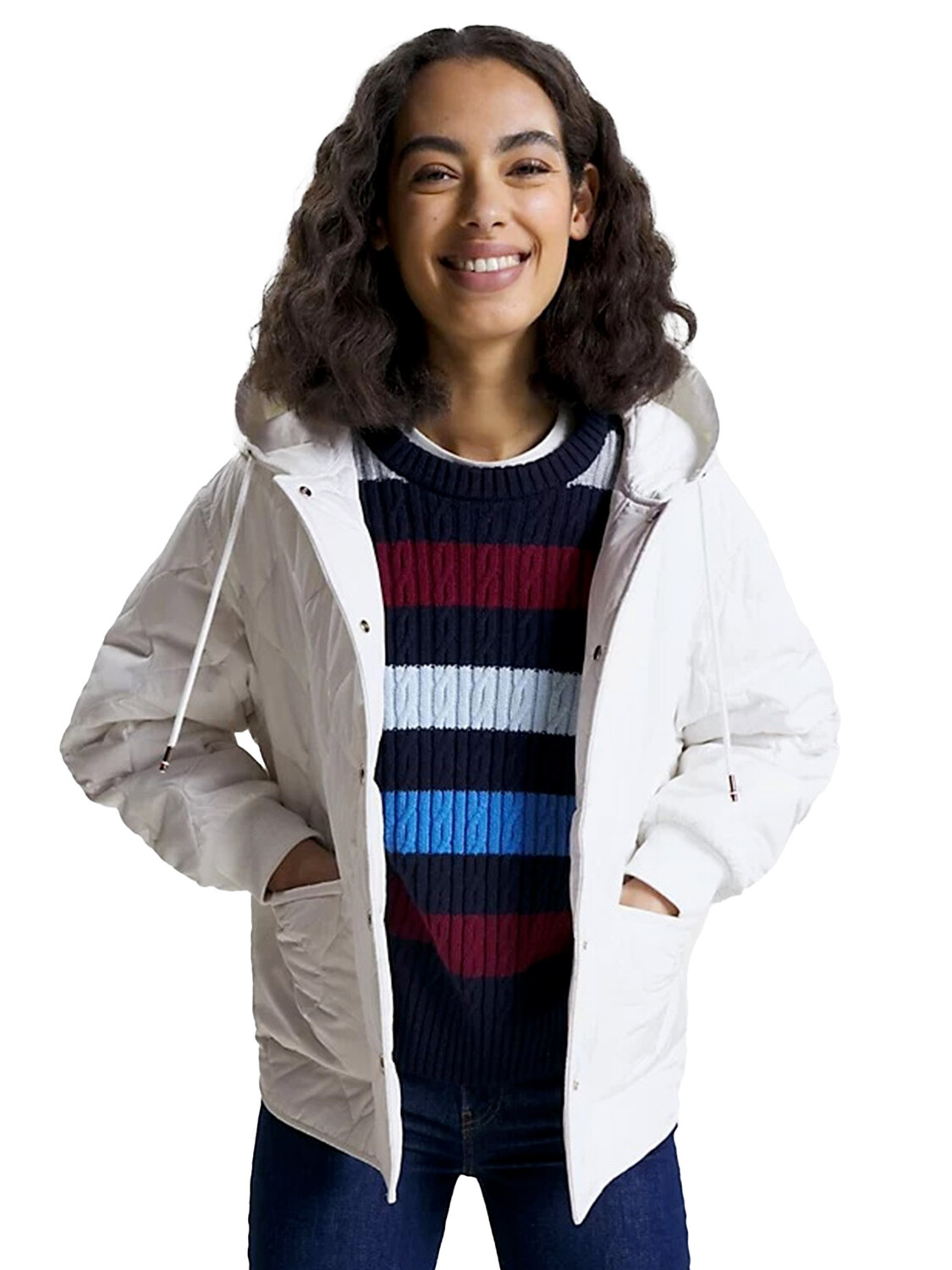 Tommy HILFIGER Современная свободная куртка, белый
Tommy HILFIGER Современная свободная куртка, белый