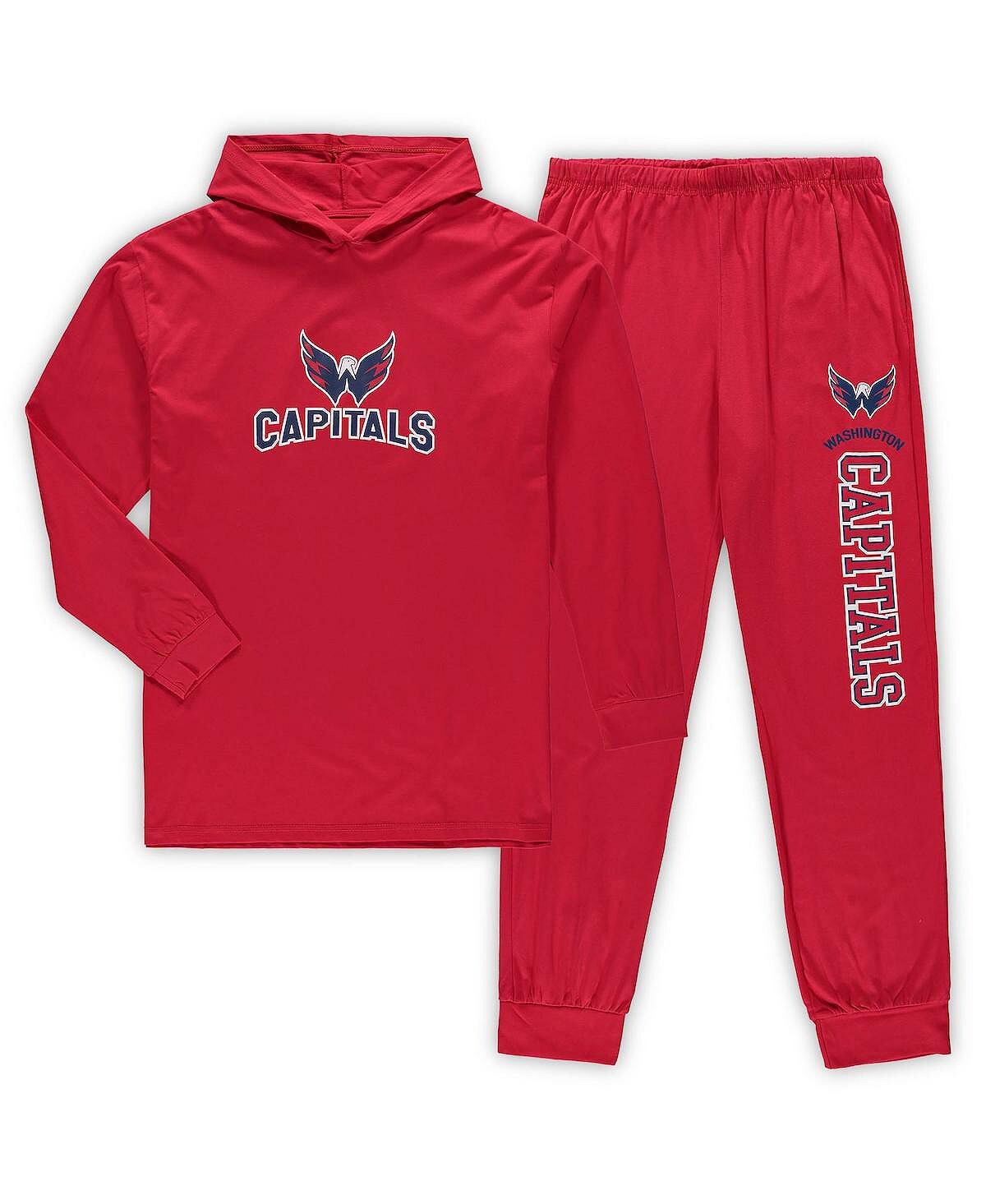 Мужской красный пуловер с капюшоном Washington Capitals Big and Tall и комплект для сна для джоггеров Concepts Sport
Мужской красный пуловер с капюшоном Washington Capitals Big and Tall и комплект для сна для джоггеров Concepts Sport
