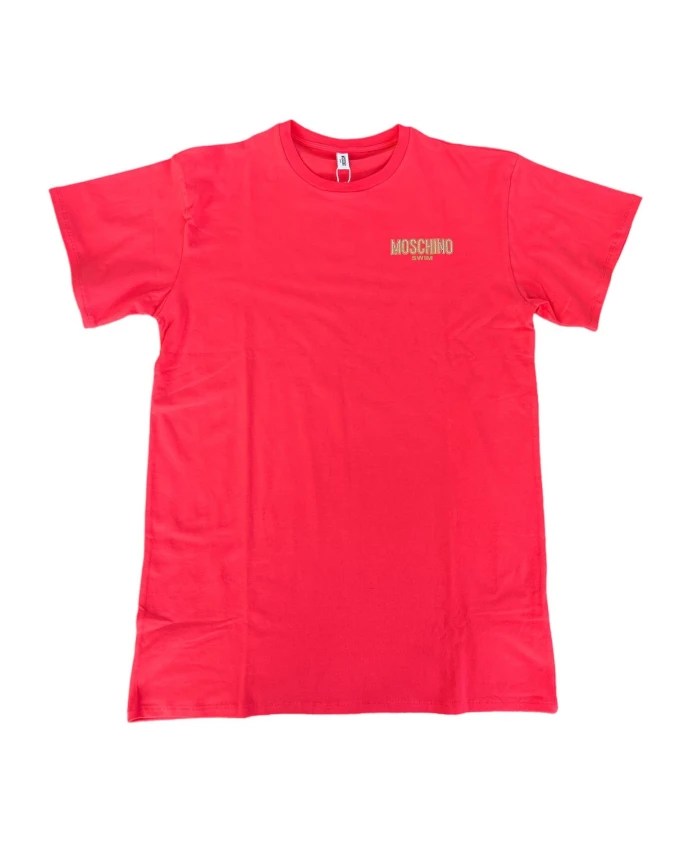 Хлопковая футболка с коротким рукавом Moschino, розовый
Хлопковая футболка с коротким рукавом Moschino, розовый