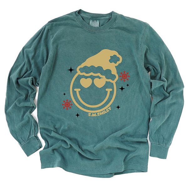 SWSmiley christmas heart eyes - женская футболка с длинным рукавом и принтом, окрашенная в стиле garment dyed Simply Sage Market, Blue Spruce
SWSmiley christmas heart eyes - женская футболка с длинным рукавом и принтом, окрашенная в стиле garment dyed Simply Sage Market, Blue Spruce