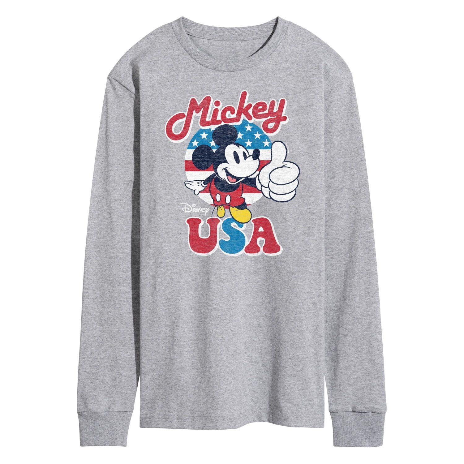 Мужская футболка Disney's Mickey Mouse USA с длинными рукавами и рисунком Licensed Character
Мужская футболка Disney's Mickey Mouse USA с длинными рукавами и рисунком Licensed Character