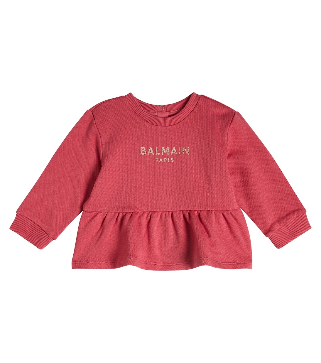Толстовка из смесового хлопка с логотипом baby Balmain Kids, красный
Толстовка из смесового хлопка с логотипом baby Balmain Kids, красный