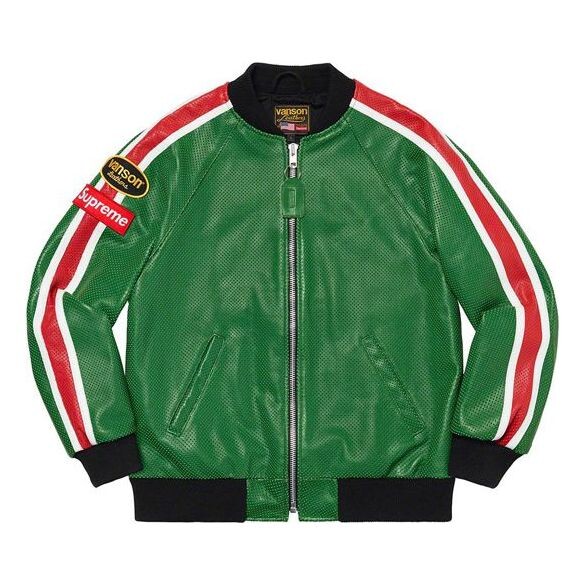 Куртка ss20 week 1 vanson leathers perforated bomber jacket Supreme, зеленый
Куртка ss20 week 1 vanson leathers perforated bomber jacket Supreme, зеленый