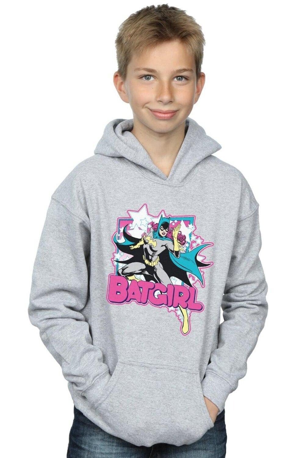 Толстовка с капюшоном «Бэтгерл Прыжок» DC Comics, серый 
Толстовка с капюшоном «Бэтгерл Прыжок» DC Comics, серый