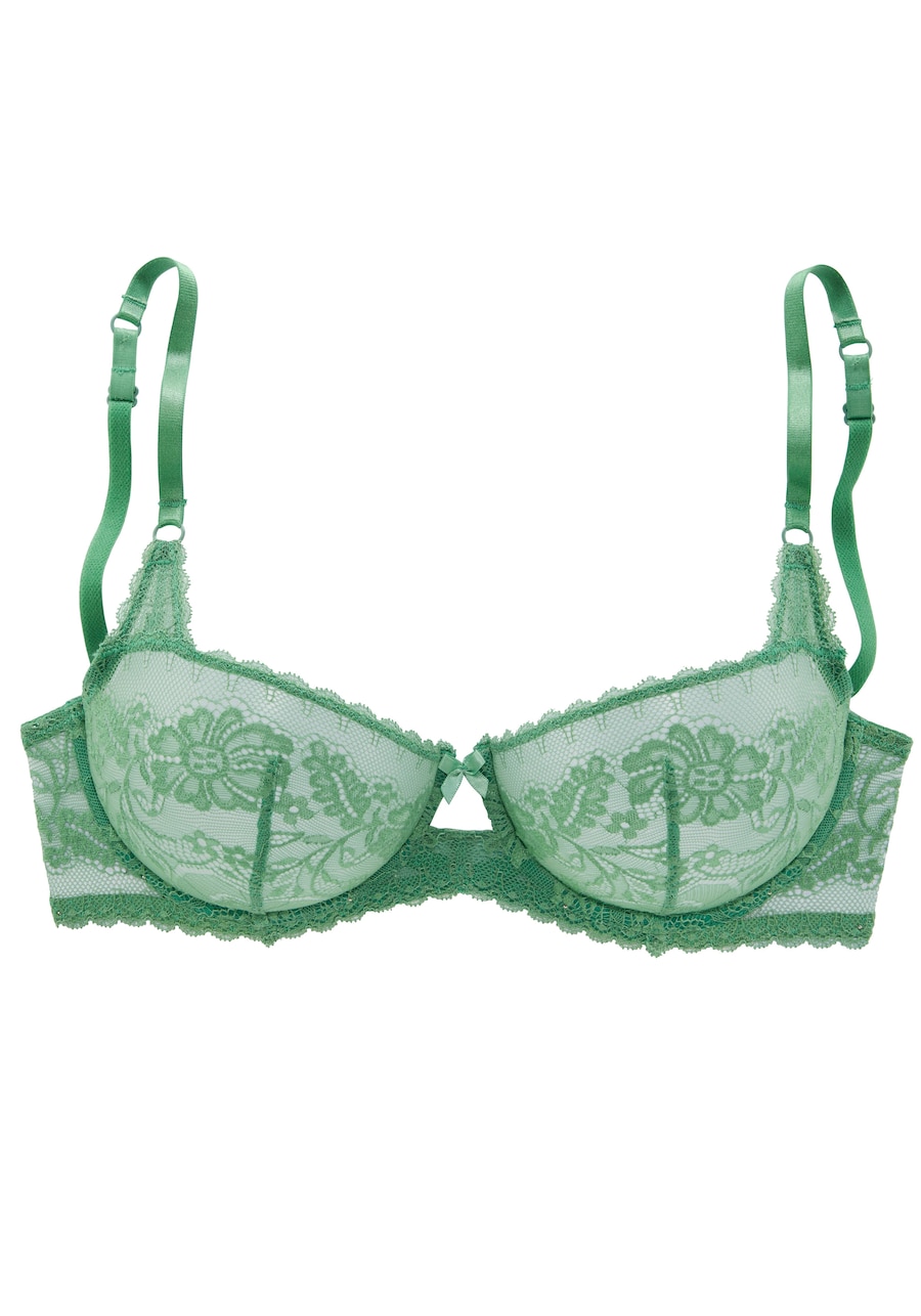Бюстгальтер-балконет LASCANA, зеленый
Бюстгальтер-балконет LASCANA, зеленый