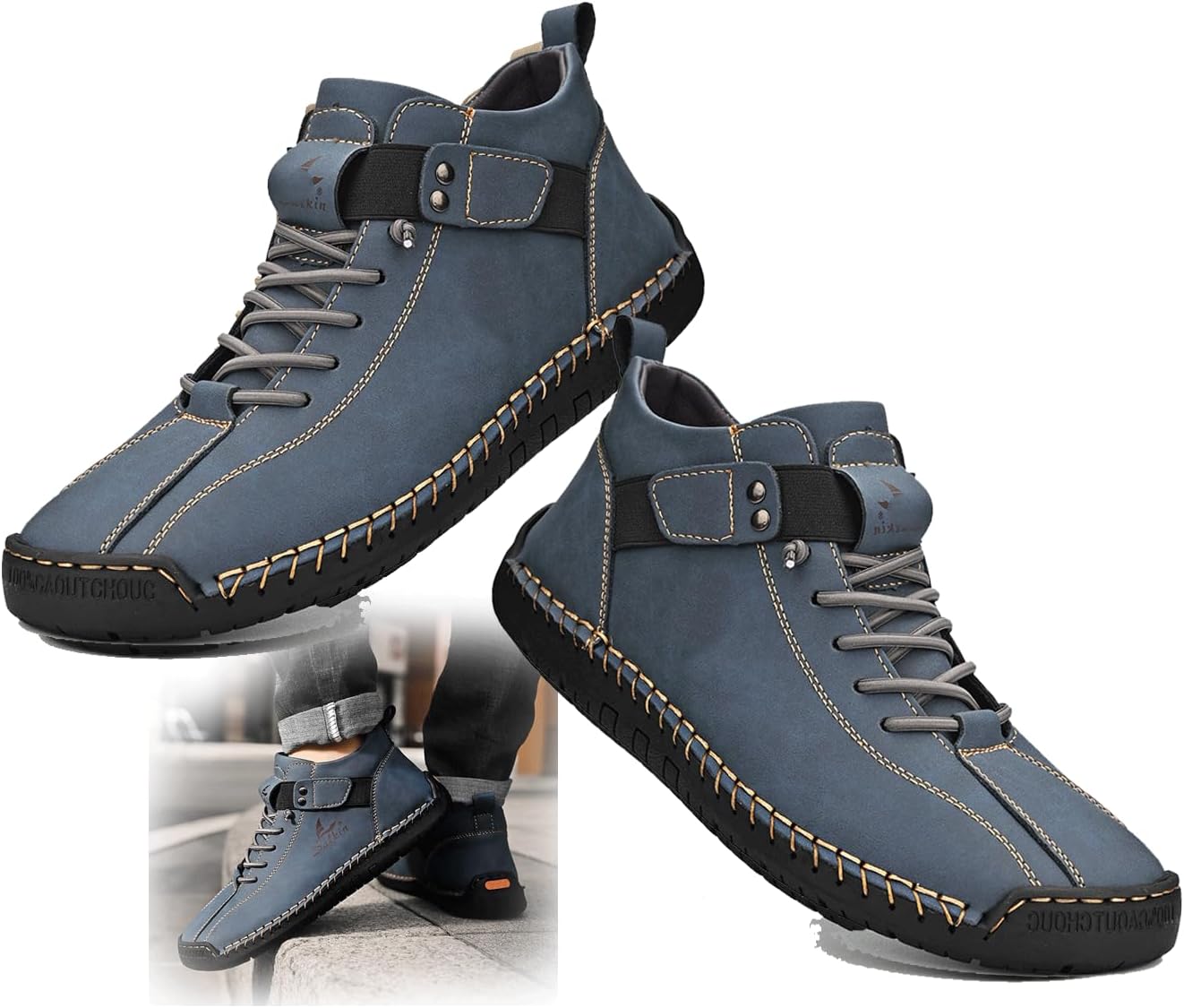 Мужские лоферы без застежек для прогулок, дышащие и износостойкие для активного отдыха весной и осенью Generic, синий
Мужские лоферы без застежек для прогулок, дышащие и износостойкие для активного отдыха весной и осенью Generic, синий