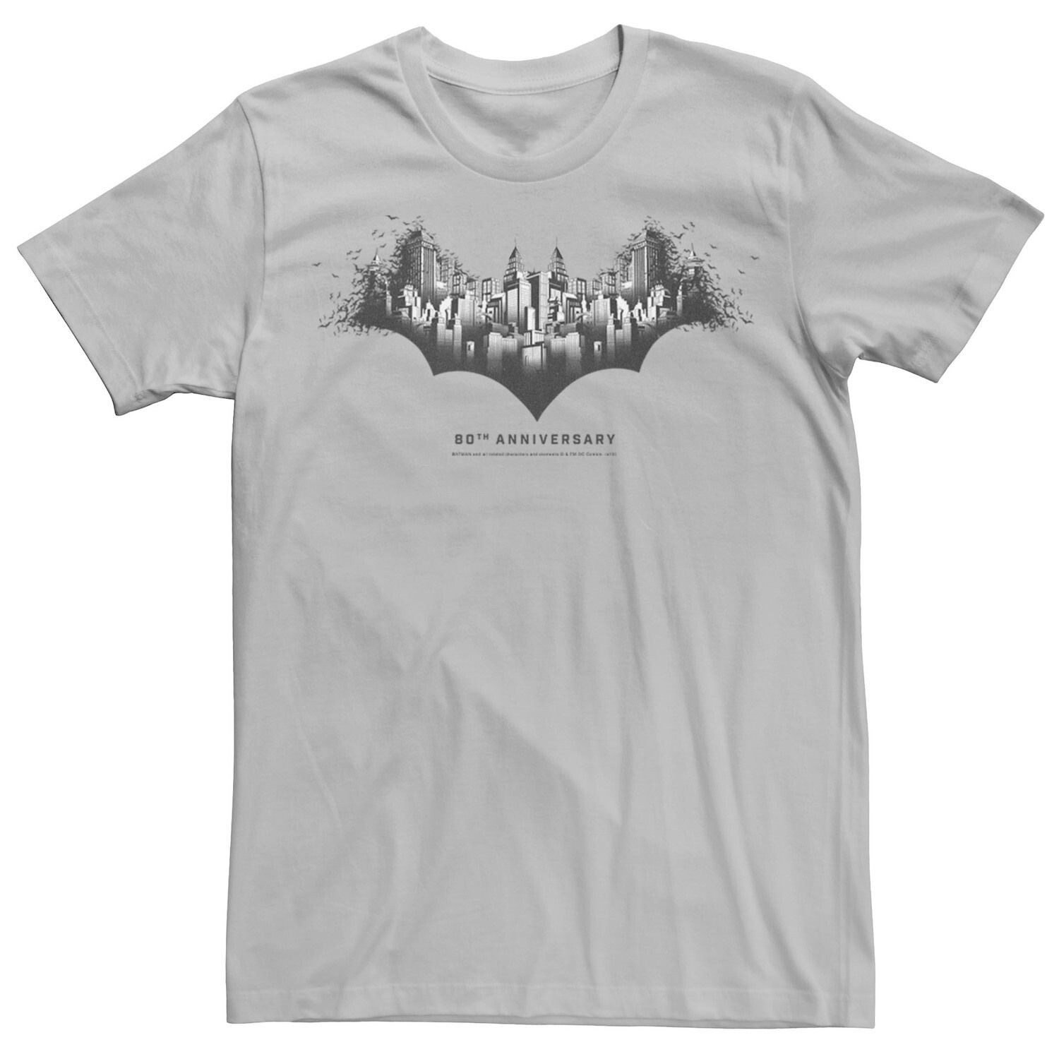 Мужская футболка с логотипом Batman Skyline DC Comics, серебристый
Мужская футболка с логотипом Batman Skyline DC Comics, серебристый