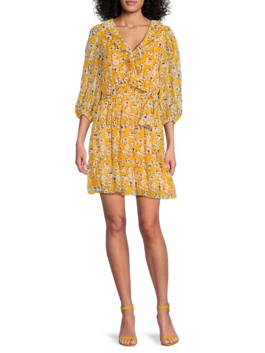 Мини-платье из жатого шифона с цветочным принтом Karl Lagerfeld Paris, золотой
Мини-платье из жатого шифона с цветочным принтом Karl Lagerfeld Paris, золотой