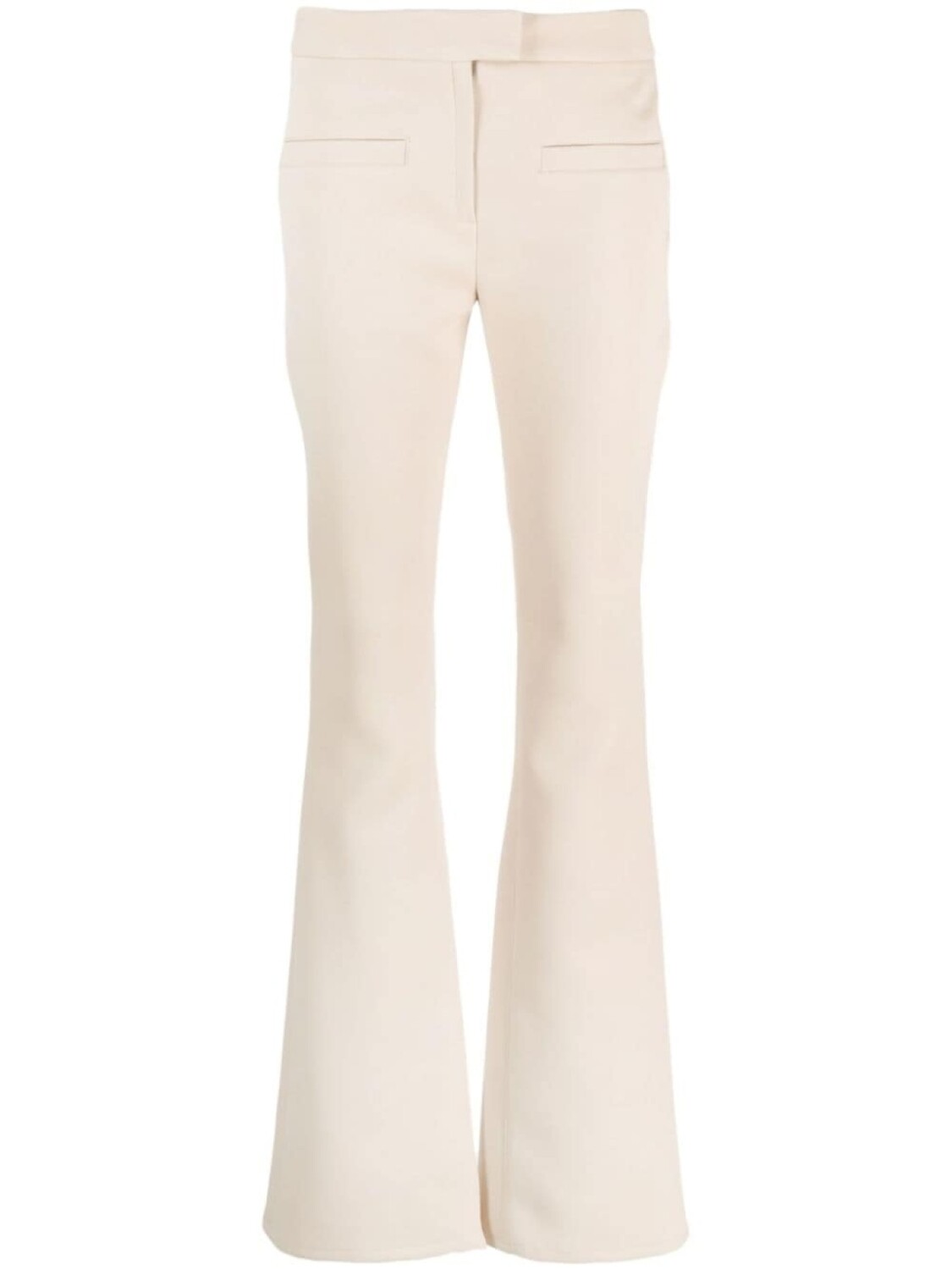 Courrèges расклешенные брюки средней посадки, нейтральный цвет 
Courrèges расклешенные брюки средней посадки, нейтральный цвет