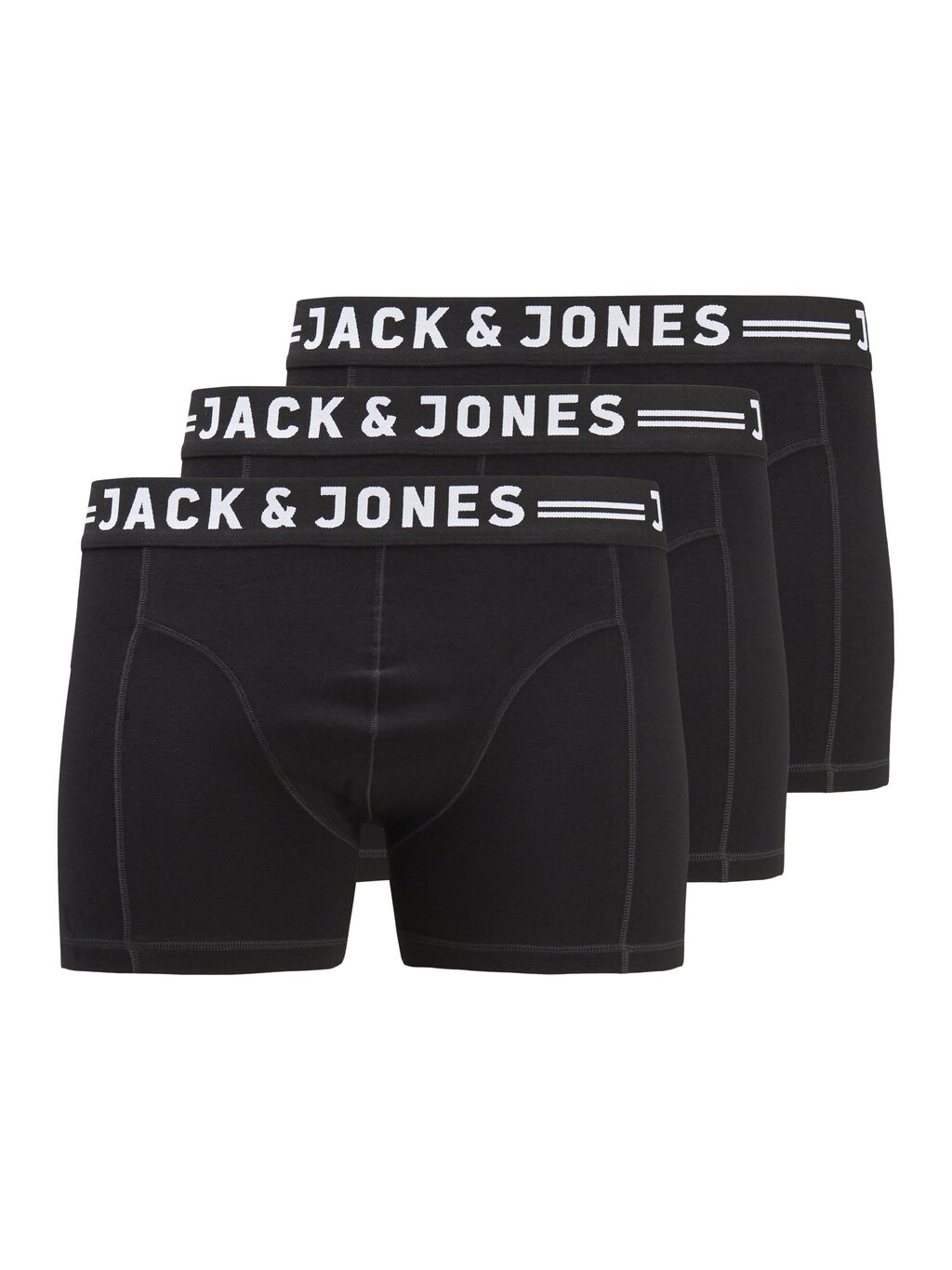 Шорты JACSENSE TRUNKS PLUS SIZE 3 PACK Jack & Jones, черный 
Шорты JACSENSE TRUNKS PLUS SIZE 3 PACK Jack & Jones, черный