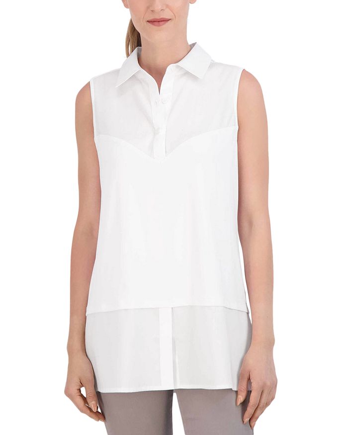 Саша Топ из смесовых материалов Foxcroft, белый
Саша Топ из смесовых материалов Foxcroft, белый