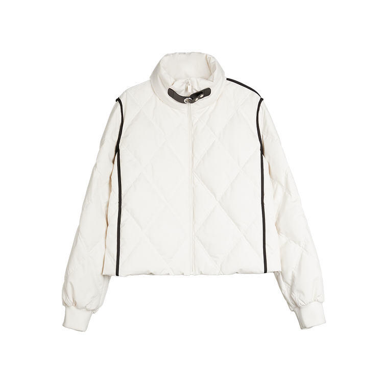 ELLE Пуховик женский белый со стойкой умеренной пухлости
ELLE Пуховик женский белый со стойкой умеренной пухлости