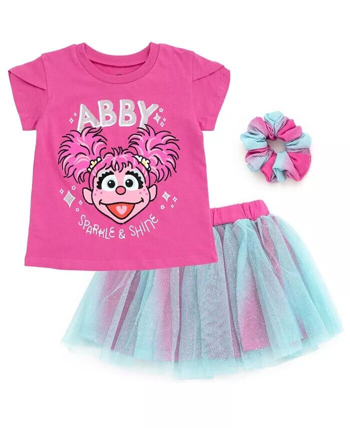 Футболка Abby Cadabby для маленьких девочек, юбка из тюлевой сетки и резинка для волос, комплект из трех предметов, фиолетовый/синий Sesame Street, фиолетовый
Футболка Abby Cadabby для маленьких девочек, юбка из тюлевой сетки и резинка для волос, комплект из трех предметов, фиолетовый/синий Sesame Street, фиолетовый