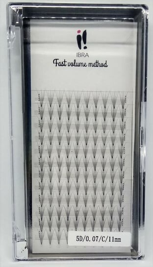 Метод быстрого объема 5D 0,07 C 11 мм Ibra, Lashes 
Метод быстрого объема 5D 0,07 C 11 мм Ibra, Lashes