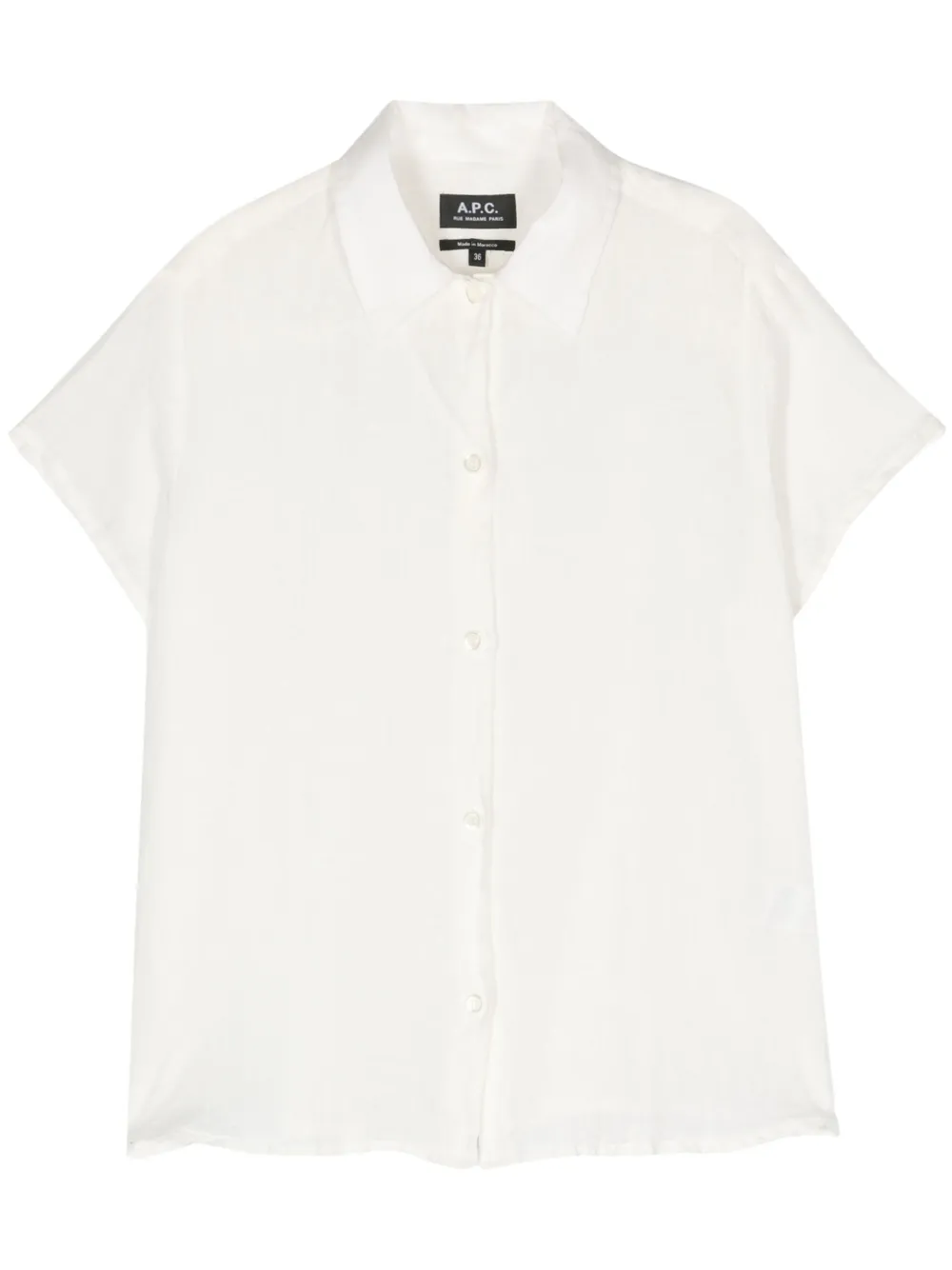 Льняная рубашка с короткими рукавами A.P.C., белый
Льняная рубашка с короткими рукавами A.P.C., белый