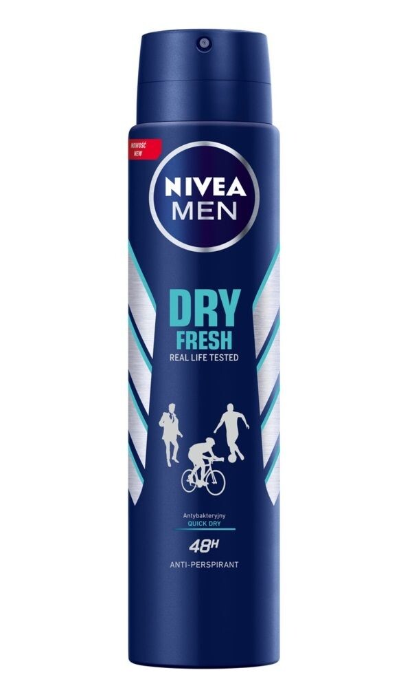 Nivea Men Dry Fresh антиперспирант для мужчин, 250 ml
Nivea Men Dry Fresh антиперспирант для мужчин, 250 ml