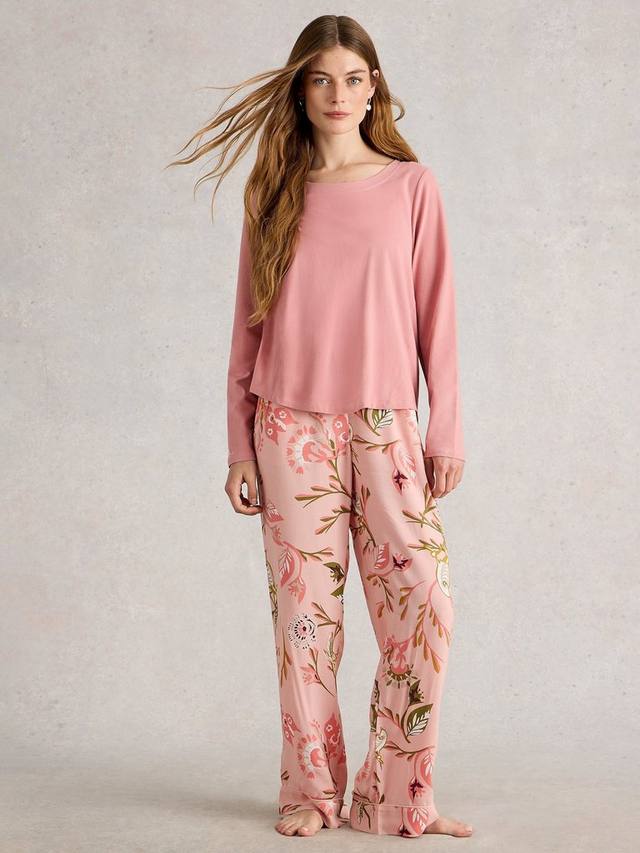 Пижамная блузка Eva с круглым вырезом из джерси White Stuff, Light Pink
Пижамная блузка Eva с круглым вырезом из джерси White Stuff, Light Pink