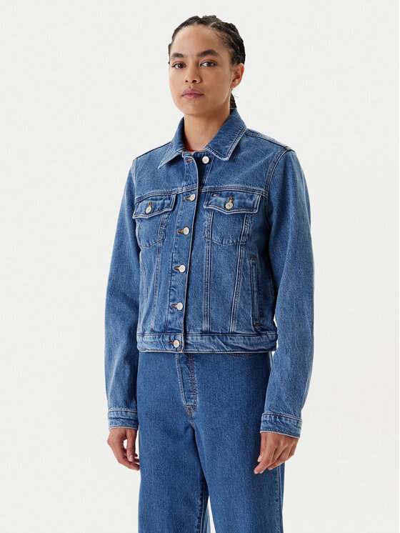 Джинсовая куртка обычного кроя Classic DW0DW21414 Tommy Jeans, синий 
Джинсовая куртка обычного кроя Classic DW0DW21414 Tommy Jeans, синий