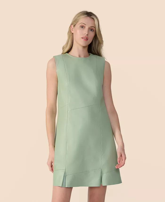 Женское кожаное платье Furniq UK, зеленый 
Женское кожаное платье Furniq UK, зеленый